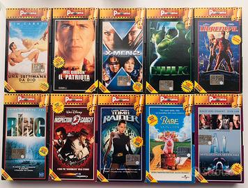 Lotto 10 VHS Panorama film cinema anni '90/2000