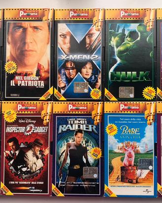 Lotto 10 VHS Panorama film cinema anni '90/2000