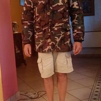 Parka skinhead ultras mimetico camouflage eskimo