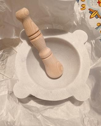 mortaio in marmo di Carrara 