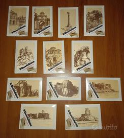12 CARTOLINE IN LEGNO, CALABRIA - SERIE COMPLETA 