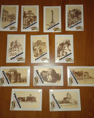 12 CARTOLINE IN LEGNO, CALABRIA - SERIE COMPLETA 
