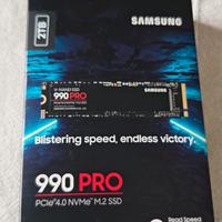 Samsung 990 pro 2tb SSD nvme NUOVO