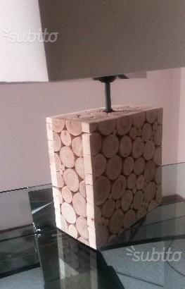 Lampada design legno
