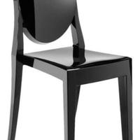 Kartell SEDIA Victoria ghost NERO lucido