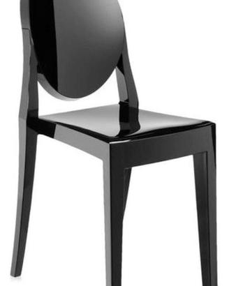 Kartell SEDIA Victoria ghost NERO lucido