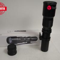 Walimex Pro 500 F8 + Anello Adattatore T2 / Fuji X