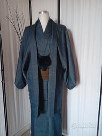 combinazione kimono Haori haorihimo giapponese uom
