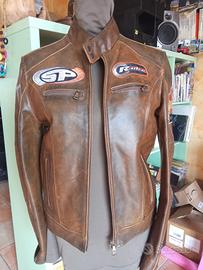 giacca da moto in pelle tgM made in Italy 