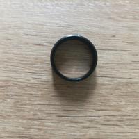 anello nero in acciaio 