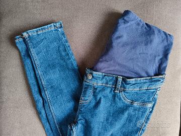 jeans blu premaman 