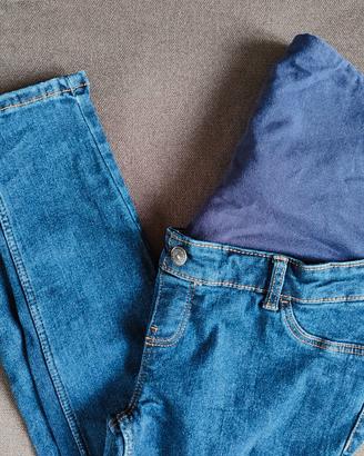 jeans blu premaman 
