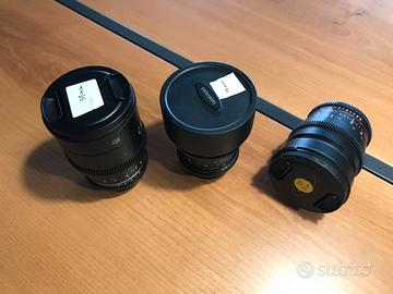 Set Obiettivi Cine Samyang 14mm + 24mm + 35mm