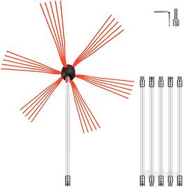 Spazzacamino da 6M con 6 Canne in Nylon per Pulizi