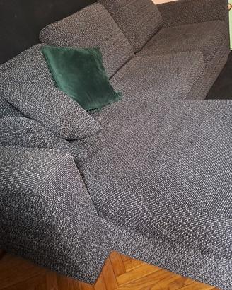 divano letto angolare con cassettone