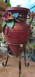 Anfora in terracotta d'arredo 