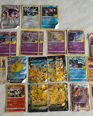 Lotto Carte Pokémon Celebrations 25° Anniversario