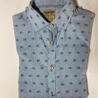 Camicia ragazzo azzurra Seaport
