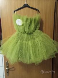 Abito in tulle verde.