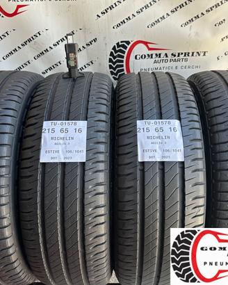 4 PNEUMATICI 215/65 R16C MICHELIN ESTIVE 80%