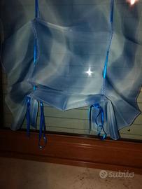 Tendine a pannello blu per finestre cm 160 x 50
