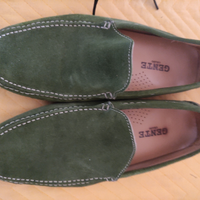 Mocassini in pelle scamosciata Verdi