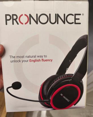 Cuffie Pronounce per fluidità inglese 