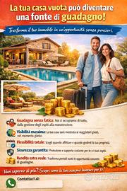 La casa vuota può diventare una fonte di guadagno