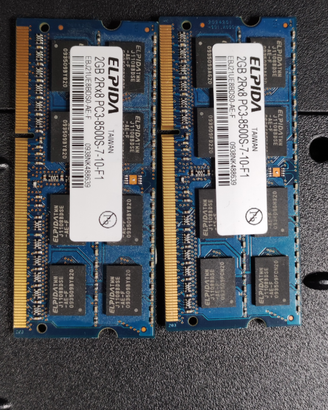 2 Ram Elpida da 2gb per Notebook