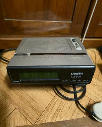 Radiosveglia Vintage Larsen CR-300 anni '80