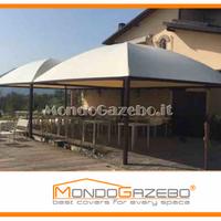 GAZEBO Sun Pluvio Tenda Uso Esterno Grondaia box