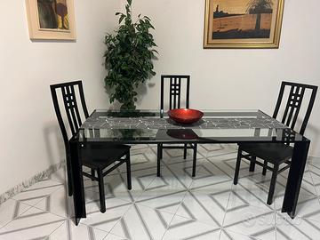 Tavolo in cristallo 1m x 2m