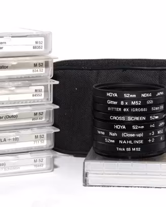 HOYA HAMA 15 FILTRI 52mm per Fotografia Colori B/N