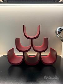 Portabottiglie Noé Alessi rosso - Giulio Iacchetti