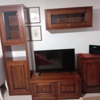 Parete soggiorno in legno massello – ottime condiz