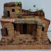 Casetta presepe sughero l50xp34xh42