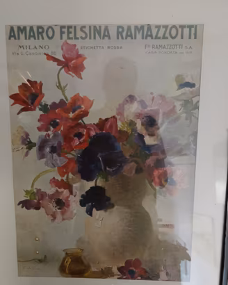quadro pubblicità amaro Ramazzotti