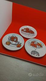 Fornasetti sottobicchieri in ceramica serigrafata 