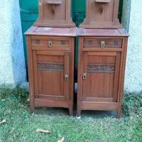 Coppia di comodini stile liberty