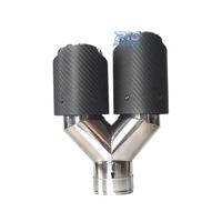 TERMINALE SCARICO IN CARBONIO DOPPIO DESTRO LOOK A