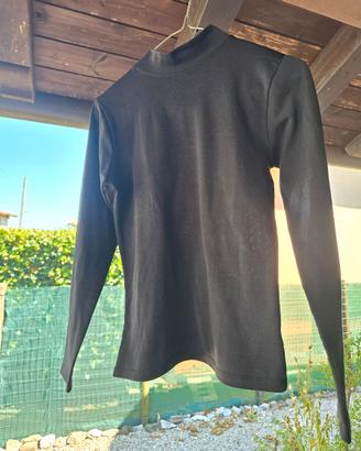 Maglietta donna maniche lunghe nera TG M