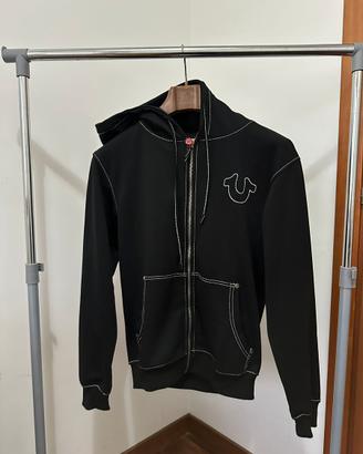 True Religion Men’s Big T Zip Up Hoodie (S)