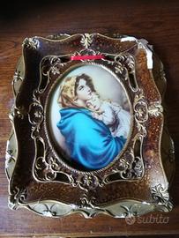 Quadro vintage anni 50/60 Madonna col bambino