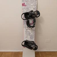 Tavola da snowboard Burton donna 150 cm e attacchi