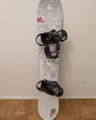 Tavola da snowboard Burton donna 150 cm e attacchi