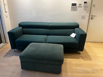 Divano-letto a 3 posti con schienali regolabili