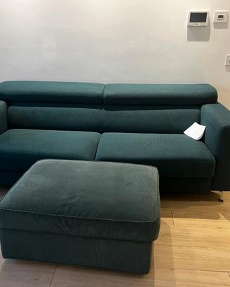 Divano-letto a 3 posti con schienali regolabili