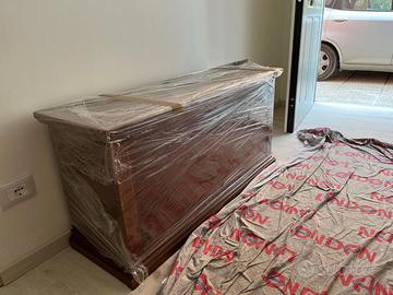 Cassapanca in legno arte povera