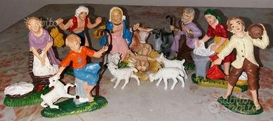 Set statuine presepe plastica 8 cm