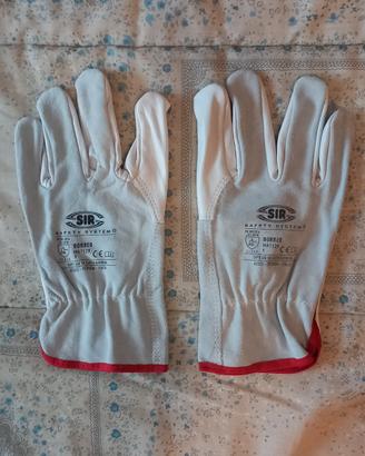 6 paia guanti  in vera pelle Sir safety misura 9